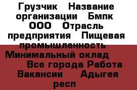 Грузчик › Название организации ­ Бмпк, ООО › Отрасль предприятия ­ Пищевая промышленность › Минимальный оклад ­ 20 000 - Все города Работа » Вакансии   . Адыгея респ.